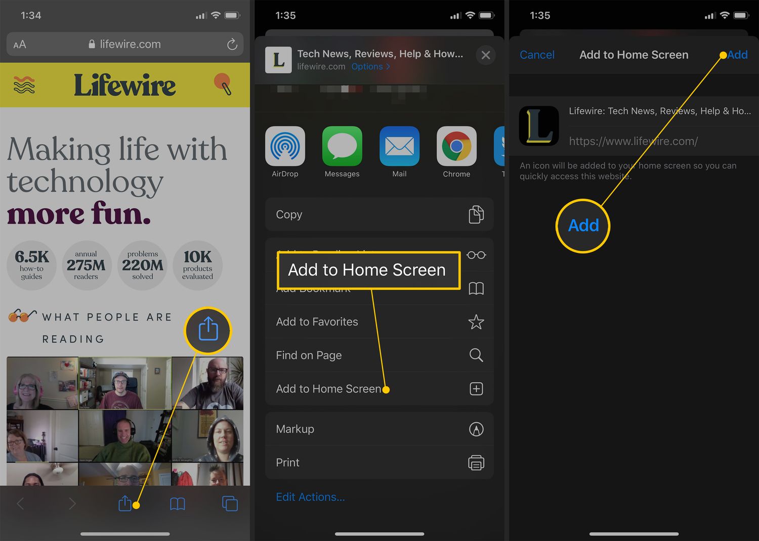 Apple iOS Web App Progressive Shortcut