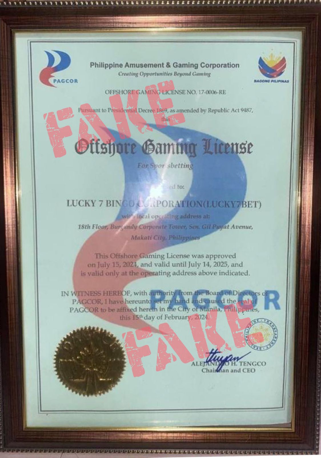 PAGCOR Regulatory License Audit