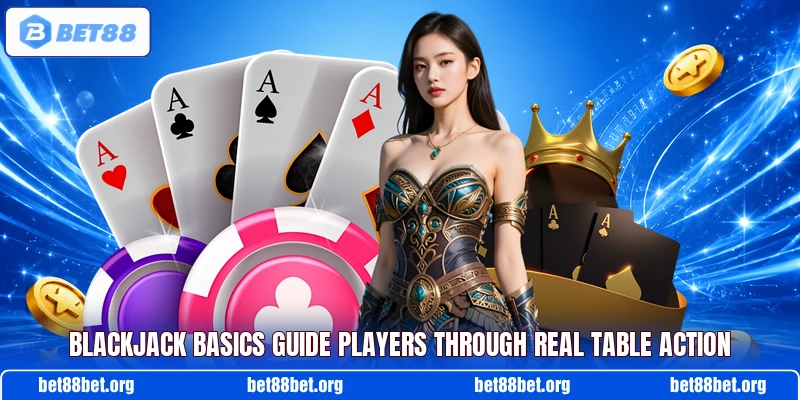 Blackjack basics guide players through real table action