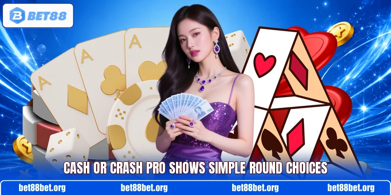 Cash or Crash Pro shows simple round choices