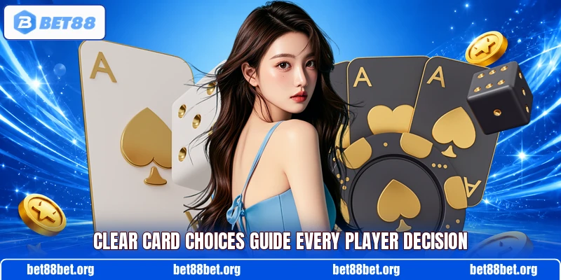 Clear card choices guide every player decision