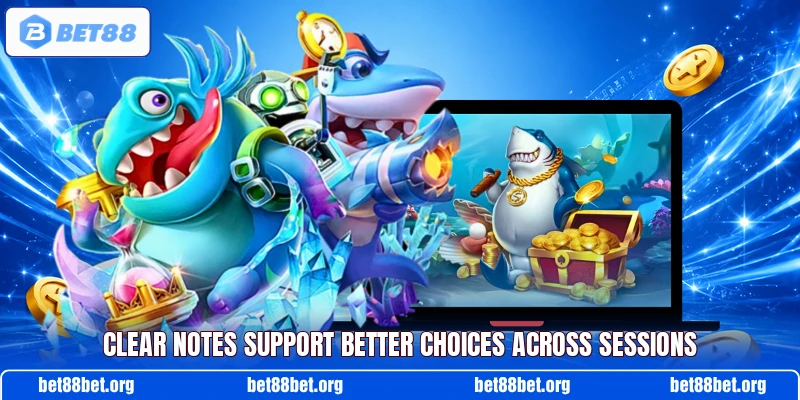 Clear notes support better choices across sessions