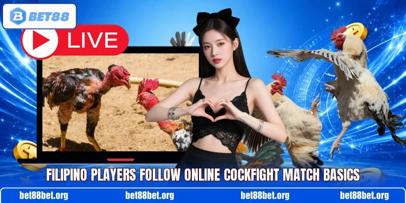 Filipino players follow online cockfight match basics