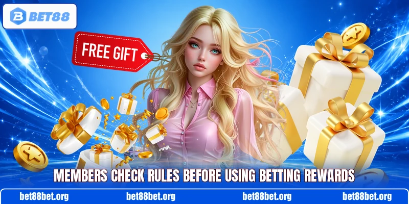 Members check rules before using betting rewards