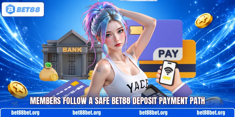 Members follow a safe BET88 deposit payment path