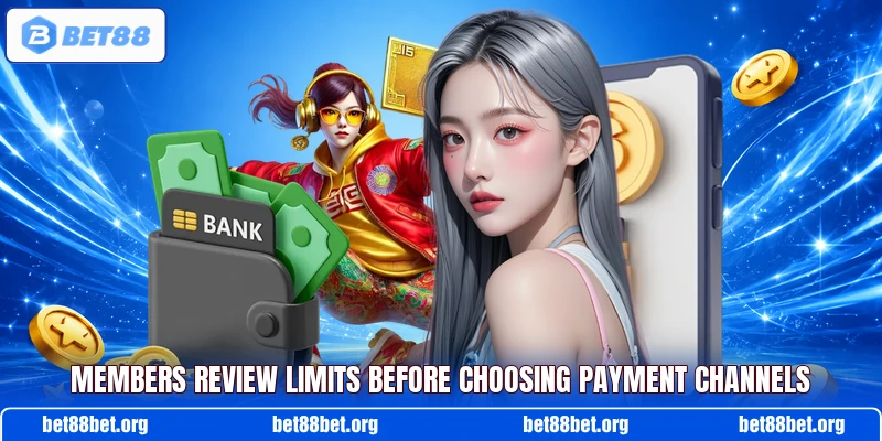 Members review limits before choosing payment channels