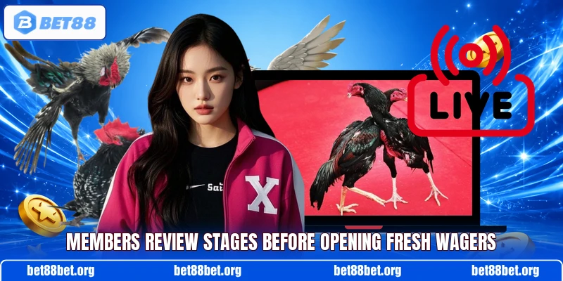 Members review stages before opening fresh wagers