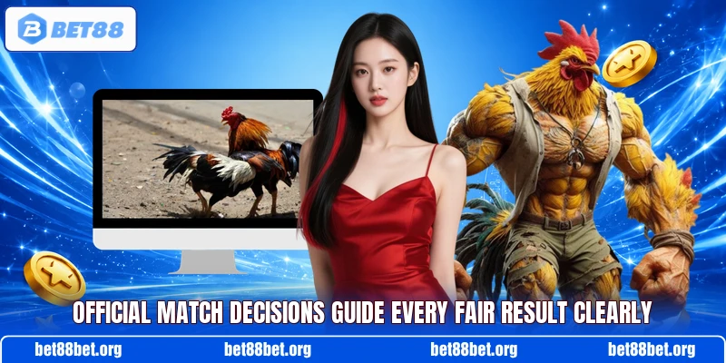 Official match decisions guide every fair result clearly