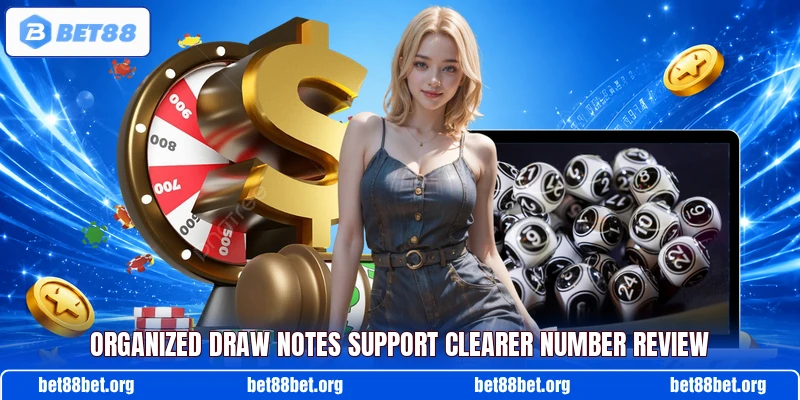 Organized draw notes support clearer number review