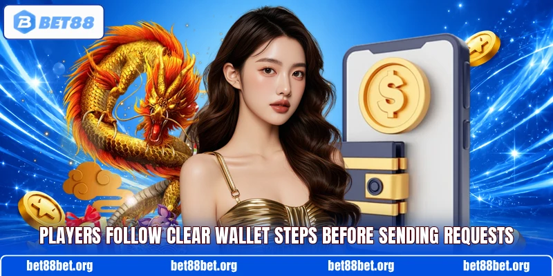 Players follow clear wallet steps before sending requests