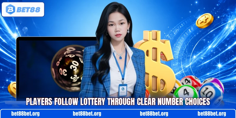 Players follow lottery through clear number choices
