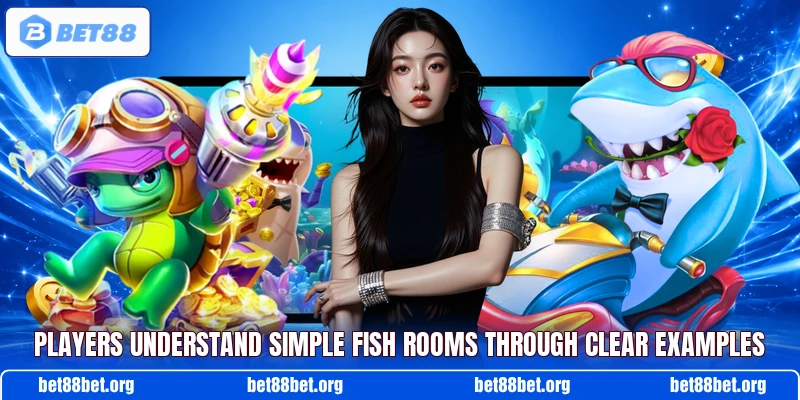 Players understand simple Fish rooms through clear examples