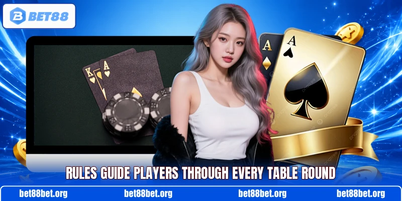 Rules guide players through every table round