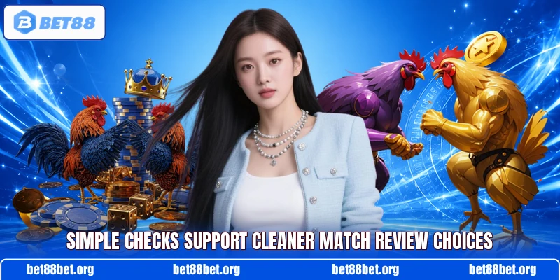 Simple checks support cleaner match review choices